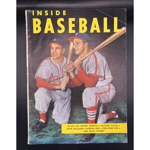 1953 Inside Baseball Slaughter, Stan Musial Magazine Satchel Paige Mickey Mantle